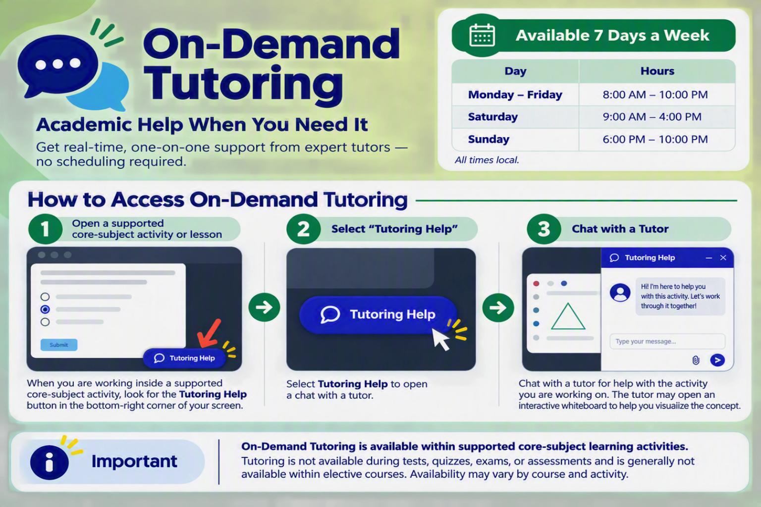 On-Demand Tutoring